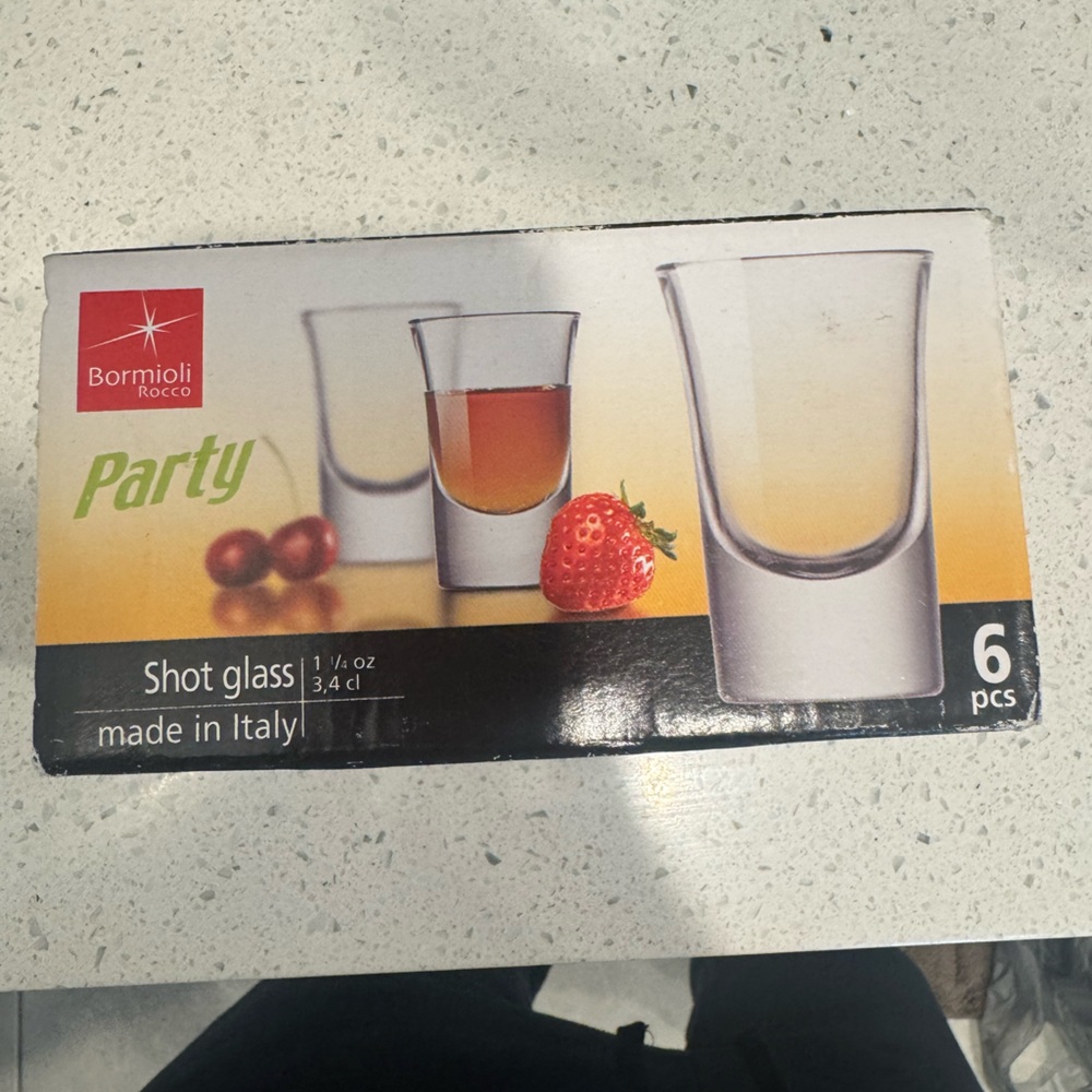 New Bormioli Rocco Party Shot Glass Set